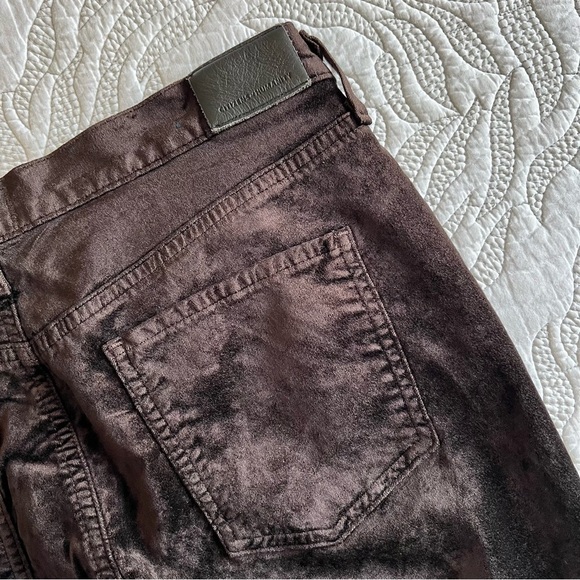 CITIZENS OF HUMANITY - Lilah Velvet High Rise Bootcut Pants - Pony (Brown) - Picture 10 of 14